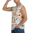 thumbnail image 3 of Daiia Animal Cartoon Style Printed Men's Tank Tops,Casual Soft Sleeveless Gym Muscle Shirts Bodybuilding Tee-X-Large, 3 of 8