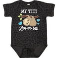 thumbnail image 3 of Inktastic My Titi Loves Me with Sloth and Hearts Boys or Girls Baby Bodysuit, 3 of 5