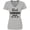 AC-Heather Grey, variant on Inktastic Godmother Best Godmom Ever Women's V-Neck T-Shirt