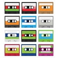 thumbnail image 3 of 90s Duvet Cover Set, Composition of Retro Plastic Audio Cassettes Tapes Old Technology Entertainment Theme, Decorative 2 Piece Bedding Set with 1 Pillow Shams, Twin Size, Green Blue, by Ambesonne, 3 of 3