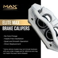 thumbnail image 3 of Max Advanced Brakes Front Brake Caliper Compatible With 2012 2013 2014 2015 2016 2017 2018 2019 2020 Ford F150 - Passenger Side Geomet Coated with Bracket, 3 of 8