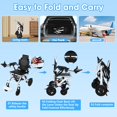 thumbnail image 5 of Mohsoe 22kg Ultra-Light Electric Wheelchair 1-Second Fold Aluminum Frame, 500W Dual Motors 12-Mile Range, Anti-Tilt Design Airline Compliant for Travel & Daily Use, 5 of 9