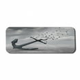 thumbnail image 1 of Birds Computer Mouse Pad, Anchor Turns into Group of Flying Birds Seagulls for Liberty and Hope Mood Graphic Art, Rectangle Non-Slip Rubber Mousepad Large, 31" x 12" Gaming Size, Grey, by Ambesonne, 1 of 2