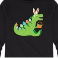 thumbnail image 3 of Instant Message - Easter Dinosaur - Youth Long Sleeve Tee, 3 of 6