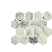 MOSAIC MIX WITH STONE -SF-Color:White,Material:Stone