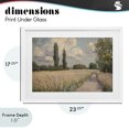 thumbnail image 4 of Stupell Industries Traditional Summer Path Between Poplars White Framed Print Under Glass, 23 x 17, by Petals Prints Design, 4 of 8