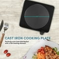 thumbnail image 4 of Elite Cuisine Single Cast Electric Burner Hot Plate, Black, 4 of 7