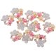 thumbnail image 2 of Botón de flor de de imitación de perlas de 10 piezas para broche, 20x17x5mm Zulema flor de la perla de espalda plana, 2 of 8