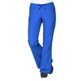 thumbnail image 3 of Maevn Core Women's Y-Neck Mock Wrap Top & Flare Leg Pant Scrub Set, 3 of 5