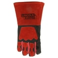 thumbnail image 3 of Lincoln Electric Red and Black Leather Welding Gloves, 3 of 7