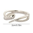 Adjustable Snake Cobra Shaped Ring Punk Gothic Exaggerated Spirit Snake ...