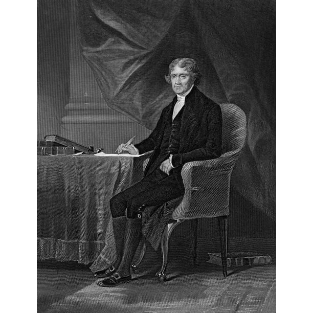 Stretched Canvas Art - Thomas Jefferson (1743-1826). /Nthird President ...