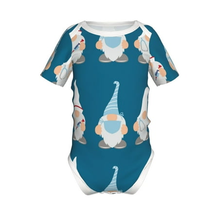 

Yiaed Nurse Doctor Gnomes Print Infant Climbing Short Sleeve Onesie One-Piece Baby Bodysuit Clothes 0-12 Months -6 Months