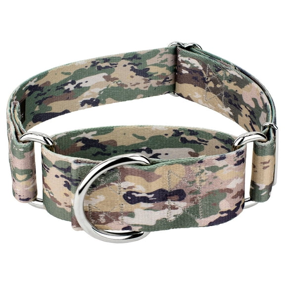 Country Brook Petz - Mountain Viper Camo Martingale Dog Collar with 14 Uniqe Designs for Any Style