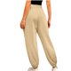 thumbnail image 4 of Pantalones de harén largos con cordón elástico en la cintura para mujer Fridja  hfkajh101971, 4 of 7