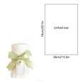 thumbnail image 3 of Toalla de mano de algodón con borlas para regalo | Suave, absorbente y decorativa | Café, blanco y rosa | 180 x 86 cm | Envuelta en cinta | Recuerdo de boda para dama de honor | Decoración práctica, 3 of 6