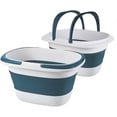thumbnail image 1 of Seau en Plastique Pliable 4.2 Gal(16l) 2 Pack Grand, 1 of 4