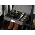thumbnail image 4 of Covermates Keepsakes Zip-Top Storage Box with Trays - Heavy Duty Polyester- Reinforced Handles - Stackable Design - Indoor Storage, Graphite, 4 of 8