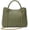 Green, variant on Women's Woven Small Tote Bag, Soft Texture Top-Handle Satchel with -Tone Clasp