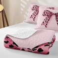 thumbnail image 4 of Erosebridal Polkadots Bowknot Girls Quilt King, Pink Princess Style King Coverlet Set, 3 Pieces, 4 of 7