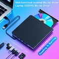 thumbnail image 2 of USB External CD DVD Drive for Laptop, USB 3.0 DVD Player Portable CD/DVD Burner, CD ROM External DVD Drive for Laptop Compatible with Laptop Desktop PC Windows 11/10/8/7 Linux Mac OS, 2 of 11