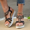 thumbnail image 1 of WILLBEST Sandalias De Mujer De Playa, Sandalias Modernas Para Mujer Con Diseño De Punta Abierta Para Uso Diario, Parte Superior De Malla Transpirable Y Suela Plana Cómoda Para Atuendos De Verano., 1 of 8