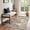 Brown/Brick, variant on 4x5 Washable Entryway Rug, Modern Moroccan Runner, Soft Non-Slip Low Pile Floor Carpet for Kitchen, Living Room, Bedroom, Home Office, Black