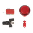 thumbnail image 1 of Mini interruptor de botón pulsador de videojuego Arcade con rojo, 1 of 7