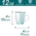 thumbnail image 6 of 12 Oz Coffee Mugs Set of 6, Ceramic Coffee Cups for Cappuccino, Latte, Tea, a, Cool Color, 6 of 6