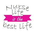 thumbnail image 2 of Girls Nurse life is the Best life Cute Girly Wall Decal Decoration Nursing Vinyl Sticker Wall Decal for Room Decor Lasts Years and Easily Removable - Size: 40 In(W) x 36 In(H), 2 of 5