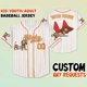 thumbnail image 1 of Camiseta de béisbol personalizada de Toy Story Woody, camiseta de béisbol a juego, camiseta juvenil para niños pequeños, regalo de Toy Story para fanáticos de Disney, 1 of 5