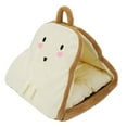 thumbnail image 4 of EHJRE Toast Shaped Cat Bed for Indoor Cats Soft Kitten Bed for Small Animal Kitten M M, 4 of 8