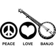 thumbnail image 2 of CafePress - Peace Love Banjo Mug - 11 oz Ceramic Mug - Novelty Coffee Tea Cup, 2 of 4