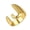 J, variant on Alphabet Ring 26 English Letter Ring Golden Adjustable Opening Ring Polished Alloy Lightweitght Finger Jewelry for Parties Dates And Daily Wear