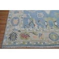thumbnail image 5 of Colourful Handmade Oushak Area Rug Home Decor Rug 8X10 Hand-Knotted M Blue, Beige, Lt Pink, Ivory, Green, Wool Area Rug, 5 of 9