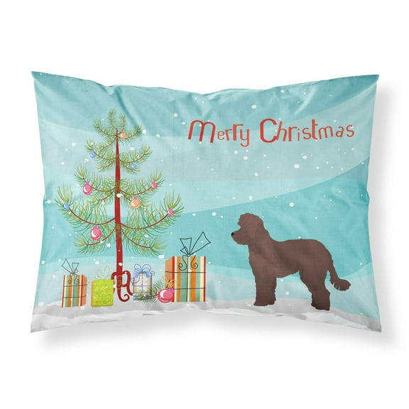 Whoodle 1 Christmas Tree Fabric Standard Pillowcase