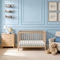 thumbnail image 4 of 2-Stage Dual Firmness Crib Mattress 52"x27.5"x6", Tencel-Lyocell Cover, Gel Memory Foam, Washable Removable Cover, Standard Crib Fit, Blue & White, 4 of 9