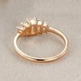 thumbnail image 3 of Cora Jewellery Art Deco 5 Stone Baguette Moissanite Engagement Ring For Women, 14K Rose Gold, 3 of 6