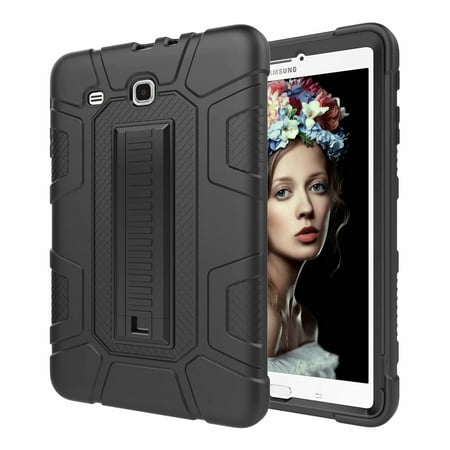 Galaxy Tab E 9.6 Case, Dteck Shockproof Kickstand Protective Cover For Samsung Galaxy Tab E 9.6 inch SM-T560 / SM-561 / SM-565, Black