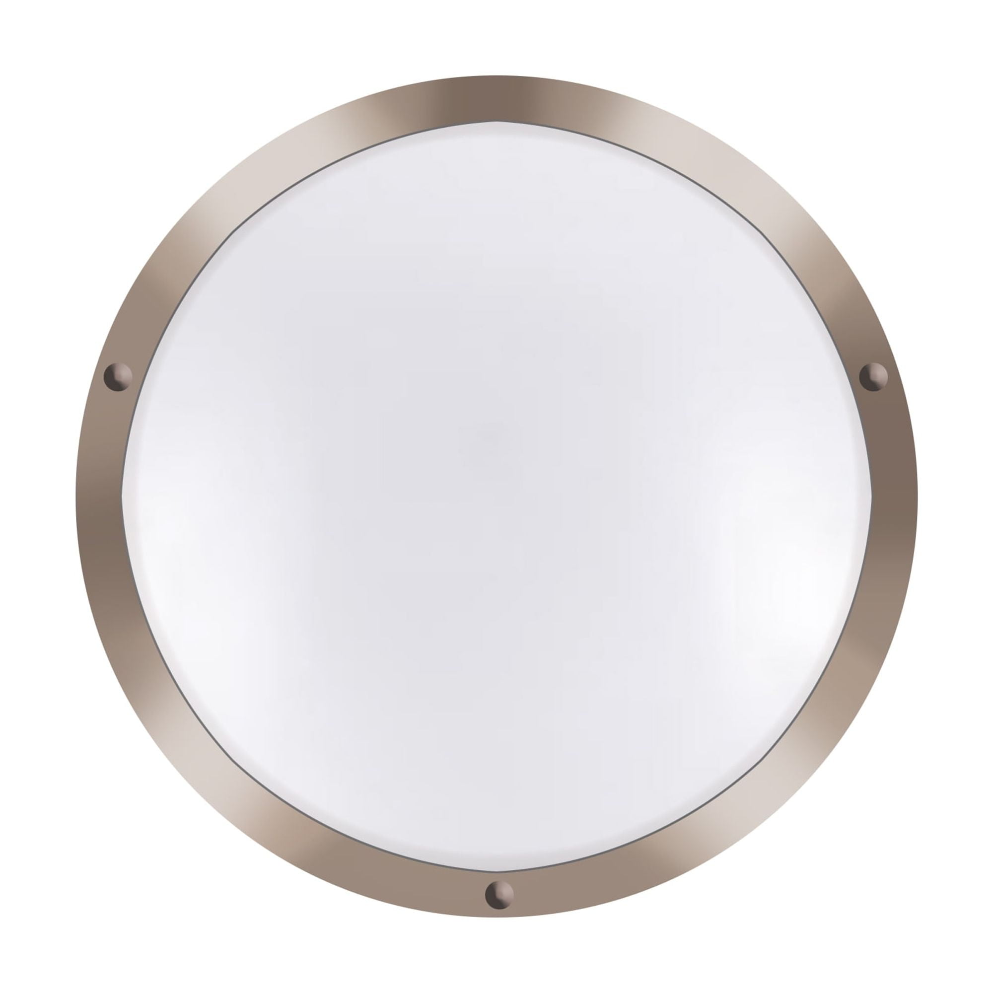 Design House Ripon Modern 14.5" Satin Nickel Dimmable LED Ceiling Light