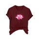 thumbnail image 1 of Blusas de Manga Corta para las Mujeres Divertida Impresión Cuello Redondo Camiseta Vintage, Blusas de Primavera para las Mujeres, 1 of 4