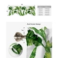 thumbnail image 5 of Banana Tropical Plant Leaves Window Valance Curtain Kitchen Cafe Short Curtains Living Room Tie-Up Valance Curtain, 5 of 6