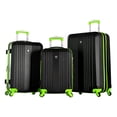 thumbnail image 1 of Olympia Apache II Hardcase 4 Wheel Spinner Luggage 3 Piece Set, Lime, 1 of 7