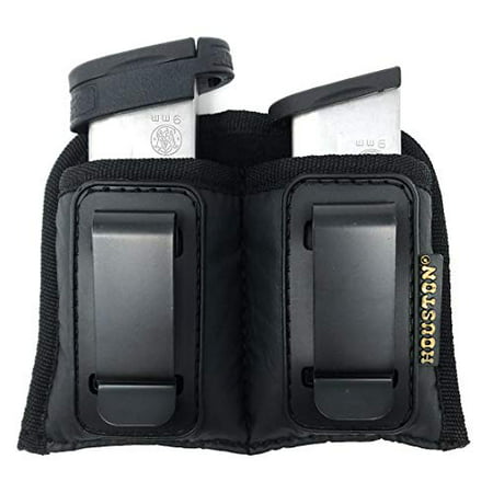 Double Concealment Magazine & Multi Use Holster IWB Clip Fits Most Single Stack 9mm, M&P Shield, Xds, Glock 43 (Double Medium Single Stack 9mm /.380 (Best Shield 9mm Holster)
