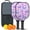 Black-2, variant on Pickleball Paddles Set Of 2, Fiberglass Surface, Vintage Floral & Butterfly, 4 Balls & Bag