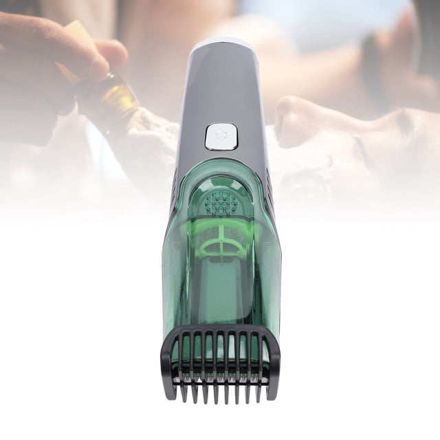 Men Vacuum Hair Cutter, Vacuum Hair Trimmer LED Display Low Noise for Mustache Sideburns