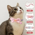 thumbnail image 5 of Valentine's Day Gifts for Pets Pink Cat Collar Breakaway Cat Collars with Bells Girl Boy Pet Cat Collar Adjustable 8.26-12.5 Inch Quick Release Safe Buckle Pink Bowtie Removable Kitten Collars, 5 of 6