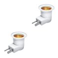 thumbnail image 3 of Naiovety Bulb Base Handy Installation Lamp Holder Threaded Device Upgraded Fittings Light Replacement Bulbs Stand Electric Adapter Mount 2Conjunto, 3 of 6