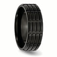 thumbnail image 4 of Titanium Black Plated 8mm Ring Wedding Man  For Dad Mens  For Him, 4 of 10