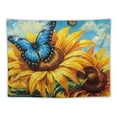 thumbnail image 5 of PRATYUS  Painting Sunflower Butterfly Tapestry Wall Hanging Art Deco Tapestries for Bedroom Living Room Dorm 50x40inch, 5 of 6